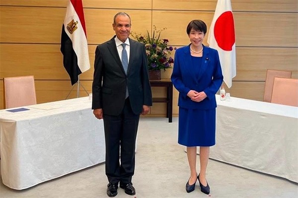 Japan PM and Egypt FM
