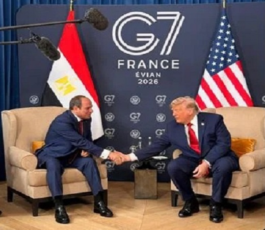 Sisi and Trump G7