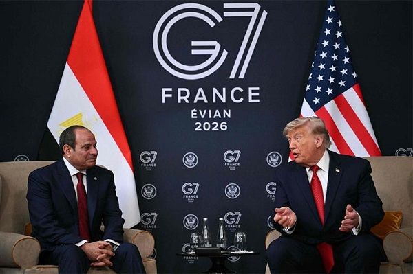 Sisi and Trump meet G7