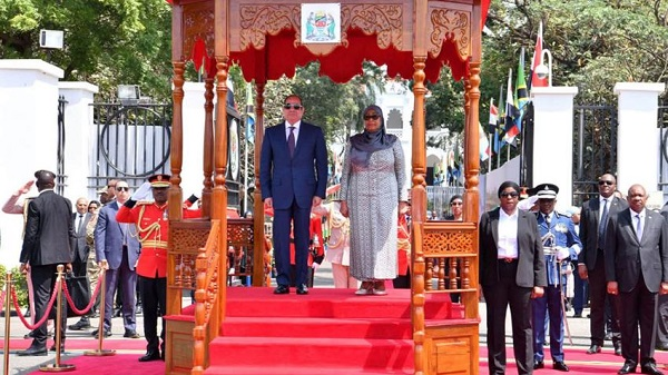 Sisi arrives in Tanzania