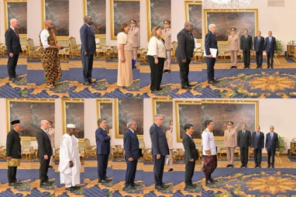 Sisi received new Ambassadors