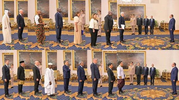 Sisi received new Ambassadors
