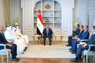 Sisi and Qatar FM