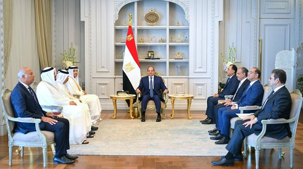 Sisi and Qatar FM