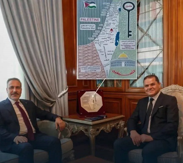 Turkish FM in Libya