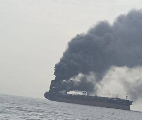 Tanker bombed