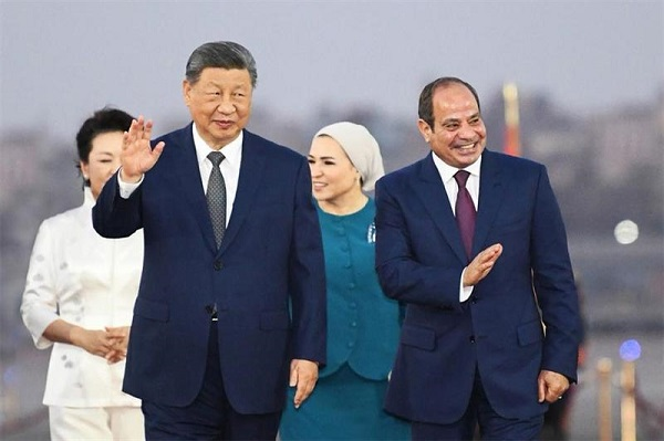 Xi arrives in Cairo